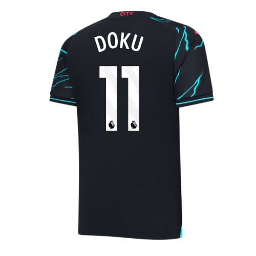Maillot de foot Manchester City Jeremy Doku #11 Troisième 2023-24 Manches Courte